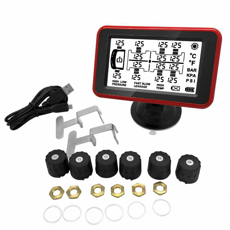 外置大車(chē)TPMS(最大支持36輪) 適用于卡車(chē)/大巴/校車(chē)/敞篷車(chē)/房車(chē)/拖車(chē)等